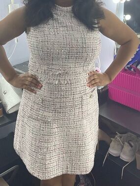 Light Pink Tweed Eliza J Dress